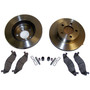 Crown Automotive 3251156K Front Disc Brake Service Kit Jeep 1987-1989 YJ Wrangler, 1984-1989 XJ Cherokee w/ 4WD, 1986-1989 MJ Comanche w