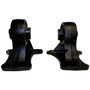 Crown Automotive 52059050K Engine Mount Set for 1999-2001 Jeep WJ Grand Cherokee w/ 3.1L Diesel Engine - Black Rubber, Steel