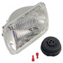 Crown Automotive 56000887 Left or Right Headlight for Jeep XJ Cherokee, Export only. Bulb not included. - Clear Plastic, Sold Individually