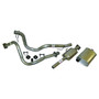 Crown Automotive 52040278K 9-Piece Exhaust Kit for Select 1987-1990 YJ Wrangler w/ 4.2L Engine, Includes Front Pipe, Catalytic Converter