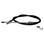 Crown Automotive 52000865 Left or Right Rear Parking Brake Cable for 1986 Jeep MJ Comanche - Black Plastic, Rubber, Steel