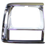 Crown Automotive 55034078 Chrome Headlight Bezel for Jeep 1991-96 XJ Cherokee or 1991-92 MJ Comanche - Black, Chrome Plastic