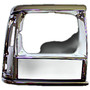 Crown Automotive 55034078 Chrome Headlight Bezel for Jeep 1991-96 XJ Cherokee or 1991-92 MJ Comanche - Black, Chrome Plastic