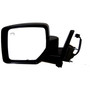 Crown Automotive 5155463AG Left Power, Heated, Manual Folding Mirror for 2007-2015 Jeep MK Patriot; Black Textured Finish