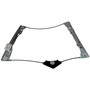 Crown Automotive 68079287AA Left Front Window Regulator for 2011-2022 WK2 Grand Cherokee - Black, Unpainted Metal, Plastic