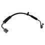 Crown Automotive 52060045AE Left Front Brake Hose for 2007-2010 Jeep JK Wrangler - Black, Silver Metal, Rubber, Sold Individually