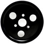 Crown Automotive 53034094AA Power Steering Pump Pulley for 2007-2018 Jeep JK Wrangler w/ 2.8L Diesel Engine - Black Steel