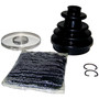Crown Automotive 4762496 Left or Right Front Outer CV Shaft Boot Kit for 1995-1999 PL Neon - Black, Silver Grease, Rubber, Steel