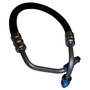 Crown Automotive 52003079 Power Steering Pressure Hose for 1980-1991 Jeep SJ, J-Series w/ 5.9L Engine - Black, Silver Metal, Rubber