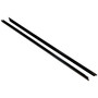 Crown Automotive 55395268K Front Outer Door Glass Weatherstrip Set for 07-18 JK Wrangler w/ Full Steel Doors - Black Rubber