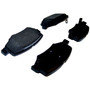Crown Automotive 68003776AA Rear Brake Pad Set for Jeep 2007-2018 JK Wrangler and 2008-2012 KK Liberty - Gray Semi-Metallic