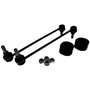 Crown Automotive 4684890K Front Sway Bar Link Kit for 1996-2000 NS Minivan, Includes 2 Links & 2 Bushings - Black Rubber, Steel