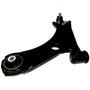 Crown Automotive 68248006AA Left Front Lower Control Arm for 2015+ Jeep BU & BV Renegade w/ AWD - Black, Unpainted Aluminum, Rubber, Steel