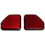 Crown Automotive 68281936K Rear Fascia Reflector Set for 2018+ Jeep JL Wrangler, Red Plastic - Red Plastic