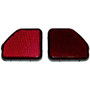 Crown Automotive 68281936K Rear Fascia Reflector Set for 2018+ Jeep JL Wrangler, Red Plastic - Red Plastic