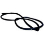 Crown Automotive 55399212AD Right Front Door Weatherstrip for 2011-2022 Jeep WK Grand Cherokee - Black Rubber, Sold Individually