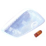 Crown Automotive 55155629ABC Left Side Marker Lamp, Clear w/ Amber Bulb for 1997-2006 Jeep TJ Wrangler - Clear, White Plastic