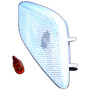 Crown Automotive 55155629ABC Left Side Marker Lamp, Clear w/ Amber Bulb for 1997-2006 Jeep TJ Wrangler - Clear, White Plastic