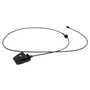 Crown Automotive 68032581AD Hood Release Cable for 2011-2022 Jeep WK Grand Cherokee - Black, White Plastic, Steel, Sold Individually