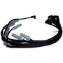 Crown Automotive 4728190 Ignition Wire Set for 1993-1998 ZJ, ZG Grand Cherokee w/ 5.2L or 5.9L Engines - Black, Silver Metal, Rubber