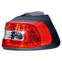 Crown Automotive 68102906AF Right Outer Tail Lamp for 2014-18 Jeep KL Cherokee, Mounts to the Quarter Panel - Black, Clear, Red Plastic