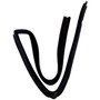 Crown Automotive 55136081AI Left Rear Door Glass Seal for 1999-2004 Jeep WJ, WG Grand Cherokee - Black Rubber, Sold Individually