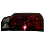 Crown Automotive 55396458AH Right Tail Light Assembly for 2006-2010 XK Commander, Includes Bulbs and Harness - Clear, Red Plastic