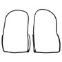 Crown Automotive 55399214K Rear Door Weatherstrip Set for 2011-2022 WK Grand Cherokee - Black Plastic, Rubber