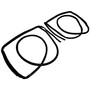 Crown Automotive 55399214K Door Seal Kit Rear Left & Right - Fits 2011-2022 Jeep WK Grand Cherokee