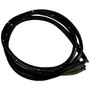 Crown Automotive 55399213AD Left Front Door Weatherstrip for 2011-2022 Jeep WK Grand Cherokee - Black Rubber, Sold Individually