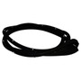 Crown Automotive 55399213AD Left Front Door Weatherstrip for 2011-2022 Jeep WK Grand Cherokee - Black Rubber, Sold Individually