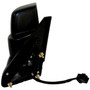 Crown Automotive 5155458AK Right Power, Heated, Manual Folding Mirror for 11-15 Jeep MK Patriot; Black Textured Finish, Sold Individually