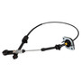 Crown Automotive 52060164AD Transmission Shift Cable for 2007-2010 Jeep JK Wrangler w/ Automatic Transmisison - Black Plastic, Rubber, Steel