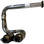 Crown Automotive 5114461AA Front Exhaust Pipe for 1/25/00-02 Jeep TJ Wrangler w/ 4.0L Engine w/ Flange, Includes 2 Catalytic Converters