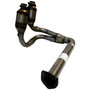 Crown Automotive 5114461AA Front Exhaust Pipe for 1/25/00-02 Jeep TJ Wrangler w/ 4.0L Engine w/ Flange, Includes 2 Catalytic Converters