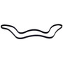 Crown Automotive 4060910 Accessory Drive Belt for Select 1995-1998 YJ, TJ Wrangler, 1996-2000 XJ Cherokee w/ 2.5L Engine, w/ A/C