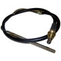 Crown Automotive J5355721 Front Parking Brake Cable for Miscellaneous 1976-79 Jeep SJ, J-Series - Black, Unpainted Plastic, Rubber, Steel