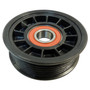 Crown Automotive 53031045 Drive Belt Idler Pulley for 02-07 Jeep KJ Liberty w/ 3.7L Engine - Black Metal, Plastic, Sold Individually