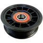 Crown Automotive 53031045 Drive Belt Idler Pulley for 02-07 Jeep KJ Liberty w/ 3.7L Engine - Black Metal, Plastic, Sold Individually
