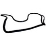 Crown Automotive 55399214AF Right Rear Door Weatherstrip for 2011-2022 Jeep WK Grand Cherokee - Black Rubber, Sold Individually
