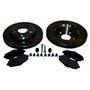 Crown Automotive 52060137K Front Disc Brake Service Kit for 2007-2018 Jeep JK Wrangler w/ 11.89" Rotors, Includes 2 Rotors, 1 Pad Set and