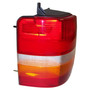 Crown Automotive 55155117 Left Tail Lamp w/ 4 Large Holes, No Side Holes for 1997-1998 Jeep ZG Grand Cherokee - Amber, Red, White Plastic