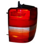 Crown Automotive 55155117 Left Tail Lamp w/ 4 Large Holes, No Side Holes for 1997-1998 Jeep ZG Grand Cherokee - Amber, Red, White Plastic