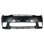 Crown Automotive 68335438AC Front Fascia for 2017-2021 Jeep WK Grand Cherokee w/o SRT or Trackhawk Package - Plastic, Sold Individually