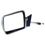Crown Automotive 55034121 Left Manual, Remote, Manual Folding Mirror for 84-96 Jeep XJ Cherokee & 86-92 Jeep MJ Comanche; Chrome Finish