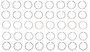 Enginetech M37408-.50 Premium .50mm Oversize Piston Ring Set for 2004-2010 Ford 6.0L 363ci V8 - Complete Engine Ring Set