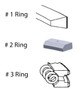 Enginetech C10236-100 Premium 1.00mm Oversize Piston Ring Set for 1989-1998 Dodge 5.9L 359ci I6 - Complete Engine Ring Set