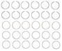 Enginetech C10236-STD Premium Standard Piston Ring Set for 1989-1998 Dodge 5.9L 359ci I6 - Complete Engine Ring Set - Sized by Bore