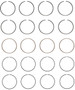 Enginetech S34454-STD Premium Standard Piston Ring Set for 2012-2017 Ford Lincoln 2.0L 122ci I4 - Complete Engine Ring Set