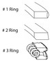 Enginetech M41118-040 Premium .040" Oversize Piston Ring Set for 1989-1995 Ford International 7.3L 444-445ci V8 - Complete Engine Ring Set